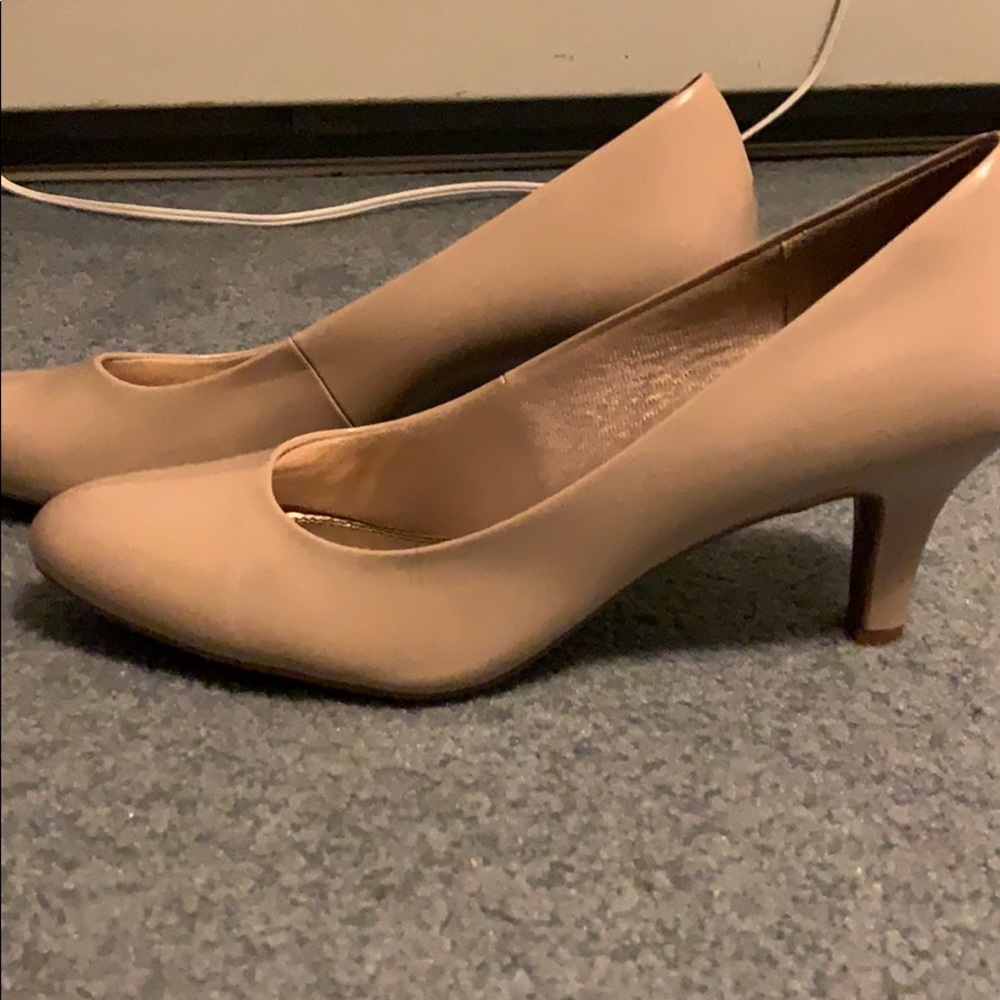 Nude high heels